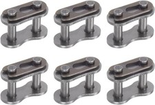 6Pcs 40 Chain Master Connector Link Roller, 1/2" Pitch Carbon Steel, Standard