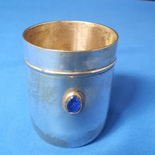 Vintage Silver Plated Beaker / Cup Styled in the Arts and Crafts Movement