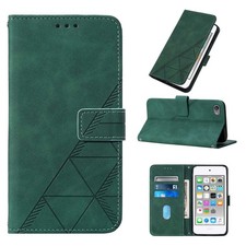 LEMAXELERS Wallet Case for iPod Touch 5, 7 with YB2: Green