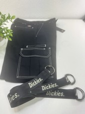 Dickies Skateboarding Men's Cargo Pants NWT 33 X 30 Black Slim Fit PLUS 3 BELTS