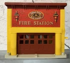 Vintage Fisher Price Play Family Fire Station #928 Working Garage and Bell