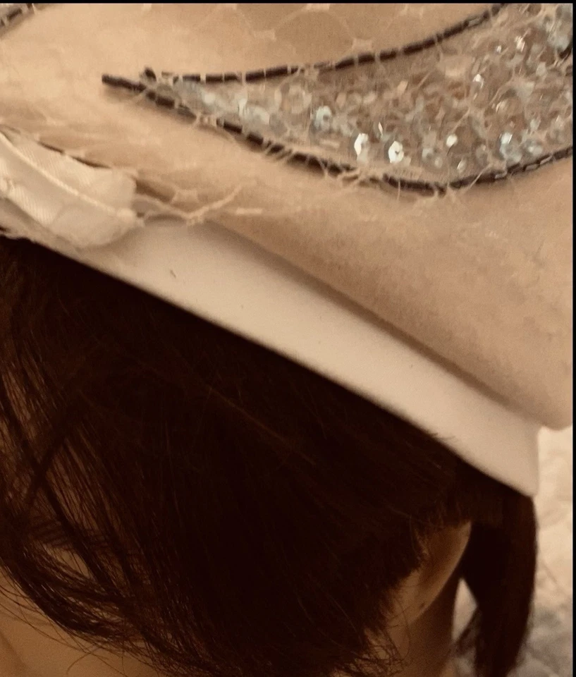 复古 Eva Mae Modes 鸡尾酒药盒艺术装饰复兴婚礼帽子 — 第 3/4 张图片