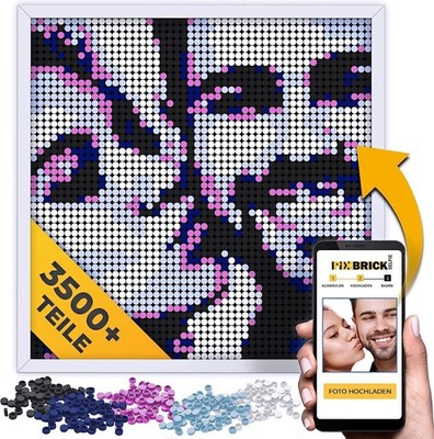 Bausteine Mosaik pixel Puzzle Bilder mit eigenem Foto personalisiertes Geschenk