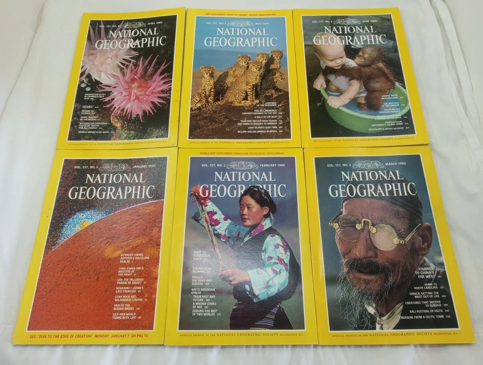 Nat Geo Magazines With Slipcover Jan To June 1980 - Image 4 of 4