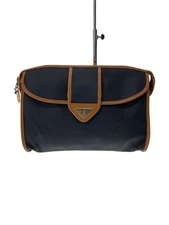 YVES SAINT LAURENT Clutch bag Leather BLK V1235