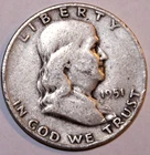 1951-D Franklin Half Dollar - Very Fine - #0548EB