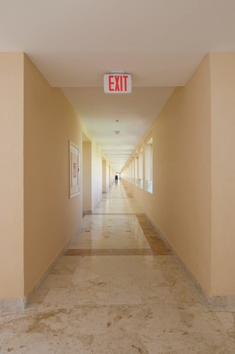 LITHONIA LIGHTING LQM S W 3 R 120/277 M6 Exit Sign Direct Wired Red And White - Picture 9 of 10