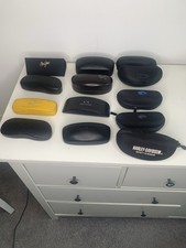 Lot of 11 Assorted Sunglasses Cases Various Brands and Colors See Photos