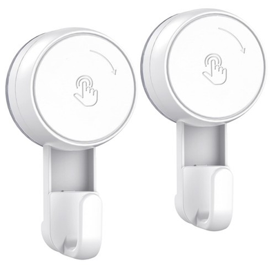#ad Heavy Duty Waterproof Shower Hooks 2 Pack Suction Hook No Drill Damage Rem... $13.08