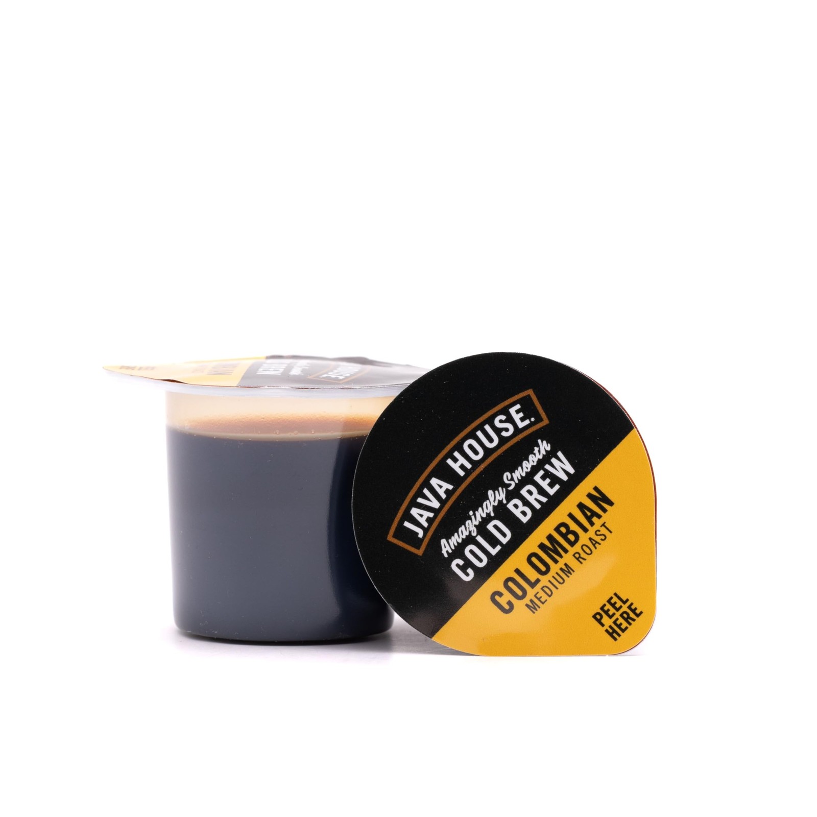 Medium Roast Colombian Cold Brew Pods, (36 Count) Peel and Pour Pods Hot or I...