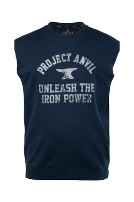 JAY PI große Größen Sweatshirt L dunkelblau Sweatshirt Iron Anvil Fitness