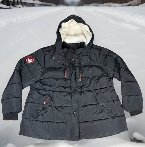 CANADA GOOSE Canada Weather Gear 3X Sherpa foderato cappuccio puffer parka giacca