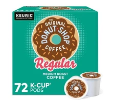 The Original Donut Shop Medium Roast Coffee K-Cup Pods Reg (72 Count) BB 01/2027