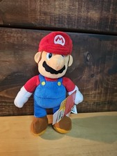 Super Mario Bros - Mario Plush - 9" Tall - Jakks Pacific - 2021 New With Tags