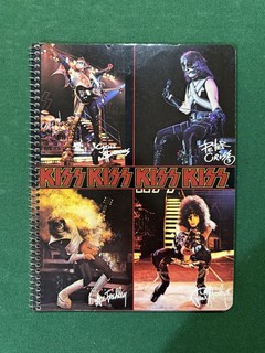 KISS OFFICIAL ALIVE II STAGE POSTERS NOTEBOOK 1977 AUCOIN / unused condition