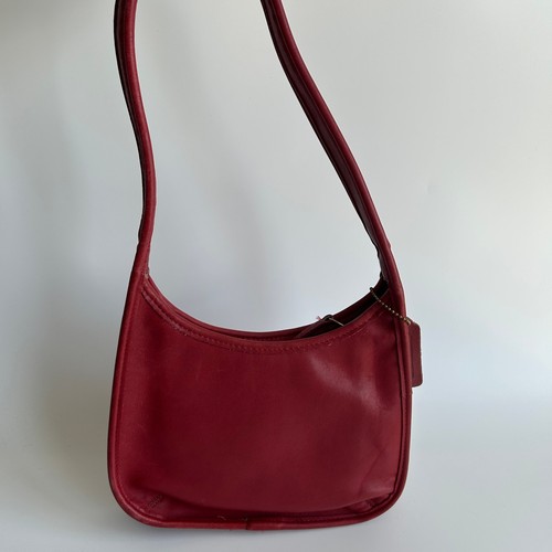 バッグ Vintage Coach Ergo Mini Zip red 9020 Coach Ergo Mini Zip Red Leather Shoulder Bag 9020 Vin… - Gem
