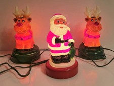 Santa And Reindeer Outdoor Christmas Lights