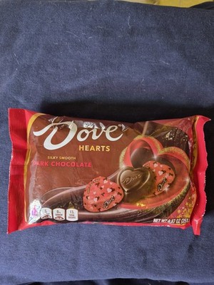 DOVE PROMISES Valentine Dark Chocolate HeartS 8.87 oz-1 PACK-FREE SHIPPING 9/26