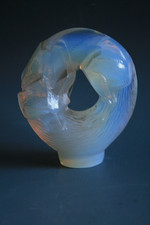 RARE SCEAU EN VERRE OPALESCENT RENE LALIQUE ALASKA - CIRCA 1931