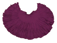 Cotton 32 Yard Skirt Belly Dancing 4 Tiered Women Ruffle Tribal Gypsy Skirt