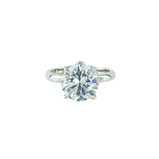 The Skyline Collection Women's 3 Carat Cubic Zirconia Solitaire Ring Size 6