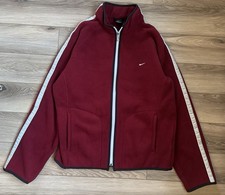 Vintage Y2K Nike Black Tag Fleece Jacket Small Swoosh Size M