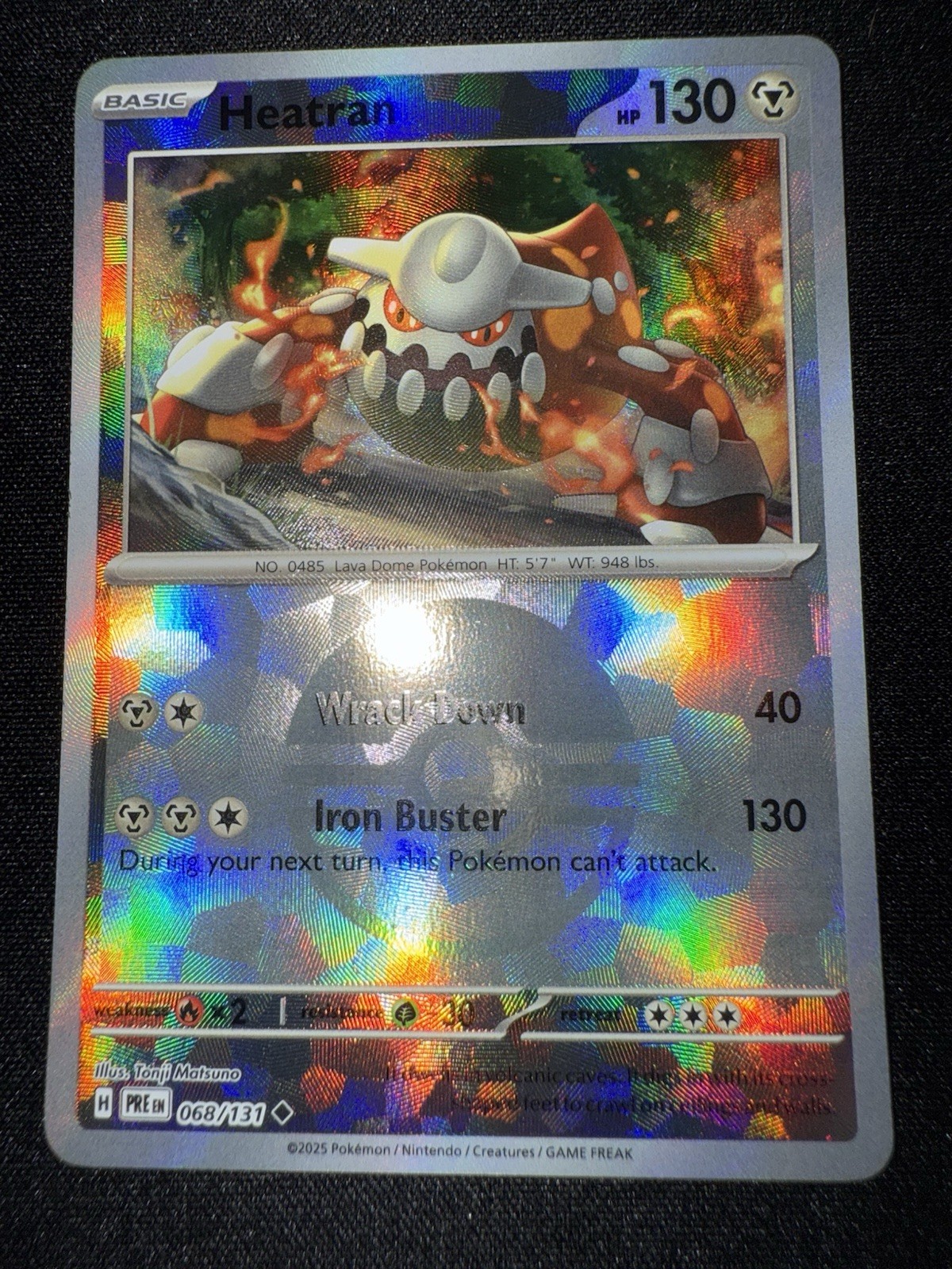 Heatran (Poke Ball Pattern) 068/131 Prismatic Evolutions Holo M/NM