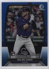 2023 Bowman Chrome Blue Refractor 109/150 Nolan Jones #4 13wj