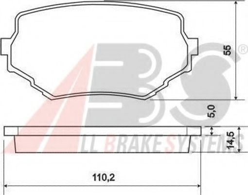 Fits A.B.S. 36965 Brake Pad Set, disc brake  ⭐UK Stock⭐