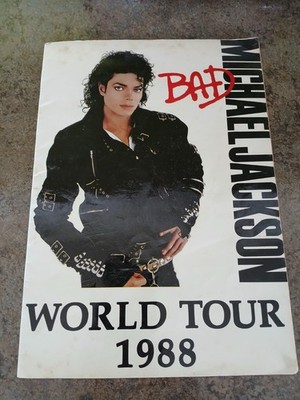 Micheal Jackson Bad World Tour 1988 Programme.Mint Condition Rare Item