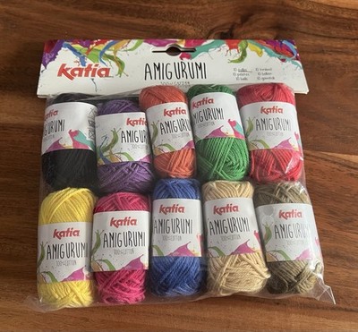 Katia AMIGURUMI 100% Cotton knitting crochet yarn 10-color kit Color S02 NEW