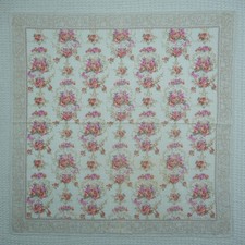 CHRISTIAN DIOR Jacquard Ivory Cotton Mini Scarf Pocket Square 20.5" X 20.5" R370