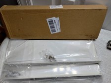 16" Floating Wall Shelf Heavy Duty Aluminum Shelves Bathroom Bedroom Whit 2 Pack