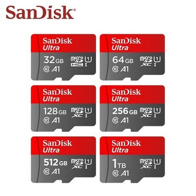 SanDisk Micro SD Karte C10 32GB 64GB 128GB 256GB 512GB bis 150MB/s microsd Memo