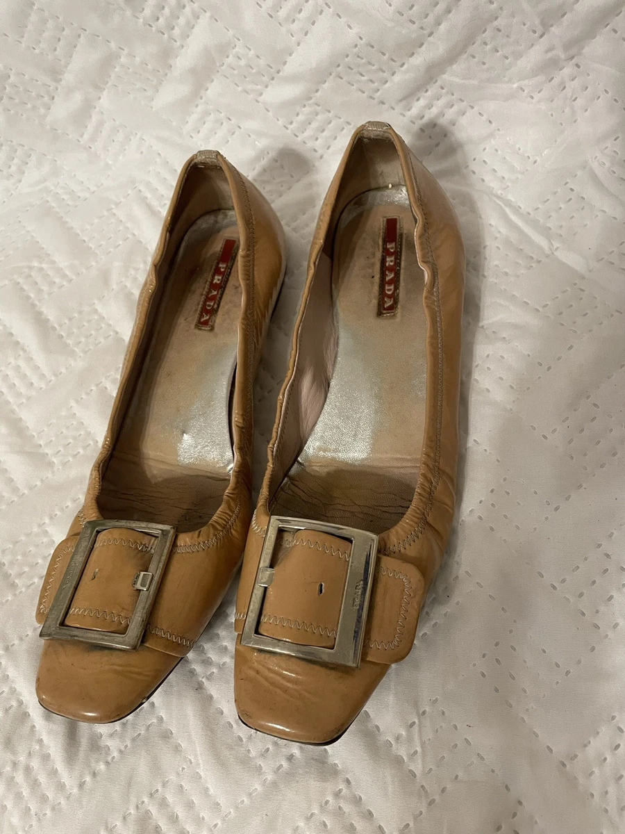 PRADA Buckle Ballet Flats for Women | eBay