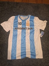 AFA Officially Licensed Argentina Lionel Messi #10 Jersey XL Blue White Soccer