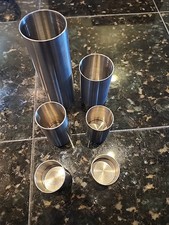 6 Pc. Mercer Barfly Stainless Measuring  Mixology Gear Stainless Steel