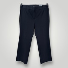 Talbots Portland Trouser Pants Womens 20W Black Flare Leg Full Length Stretch