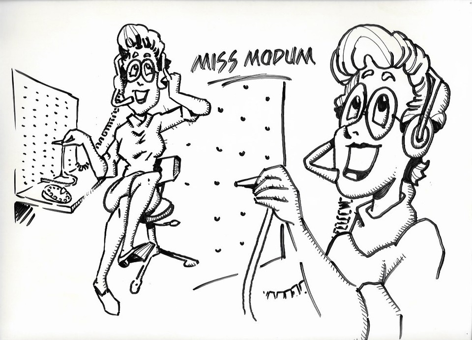  Miss Modum  Kirk Kennedy Original Comic Art Comic Art
