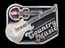 ND01109 VINTAGE 1970s  COUNTRY MUSIC  COMMEMORATIVE BELT BUCKLE