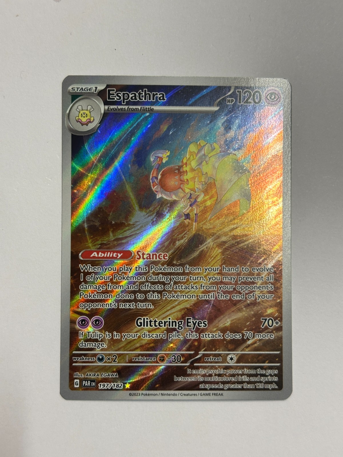 Espathra 197/182 SV04: Paradox Rift Holo NM