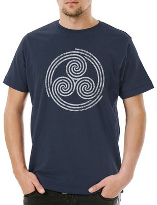 Triskelion Symbol II Herren T-Shirt Nordic Celtic Kelten Knoten Vikings LARP