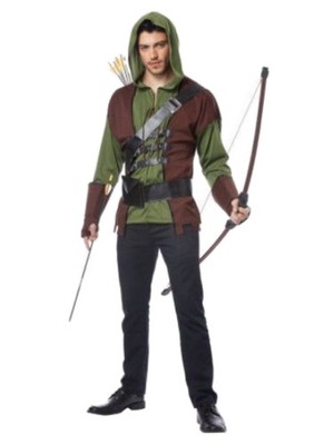 Mens Medieval Outlaw Halloween Costume Robin hood Costume XL (40-42)