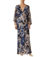 Shona Joy Olea Plunge Balloon Sleeve Maxi Dress Women's