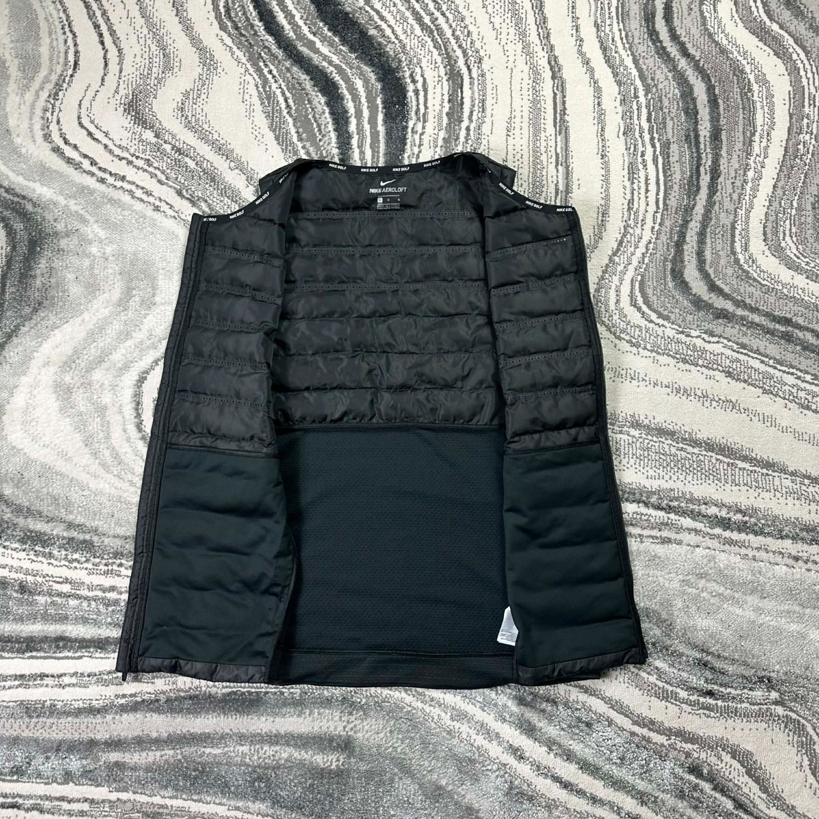 Vintage Nike Aeroloft Black Size Large Running Vest Body Warmer Gilet image 5
