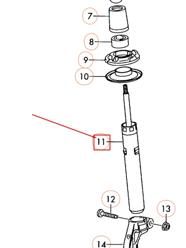 NEU AUDI Q5 8R VORNE GAS-STOSSDÄMPFER 8R0413031G ORIGINAL - Bild 7 von 10