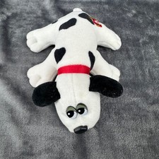 Vintage 1986 Pound Puppies Newborn Puppy Plush White  Black Spots 7" Dalmatian
