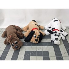Tonka Pound Puppy Dog Puppies 8 Inch Lot of 3 Rumple Skins Stuffed Animal Toy