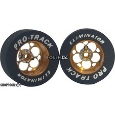 Pro Track Magnum 1-1/16 x .435 Gold Drag Rear Wheels for 3/32 axle