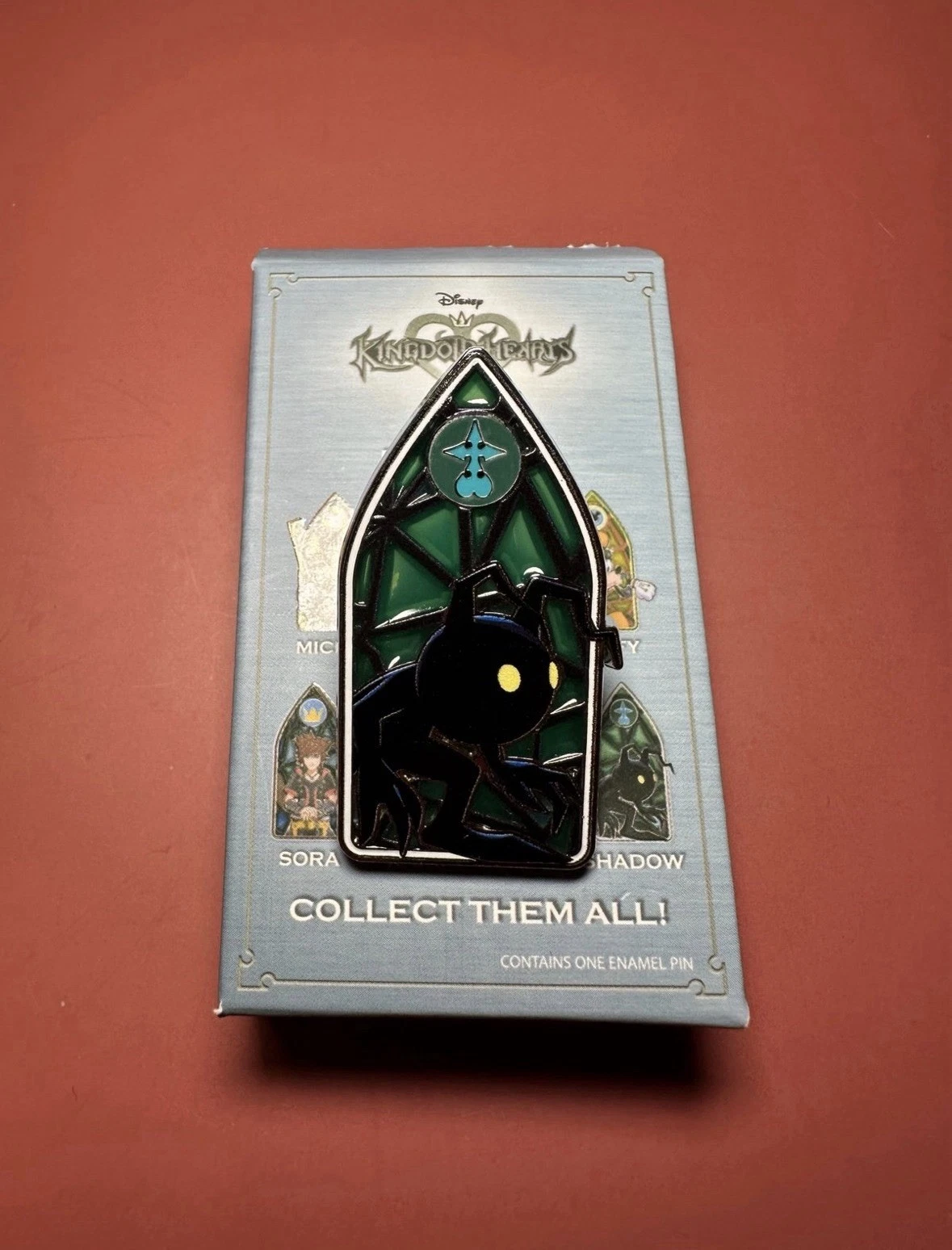 Disney Kingdom Hearts Stained Glass Blind Box Pin - Shadow